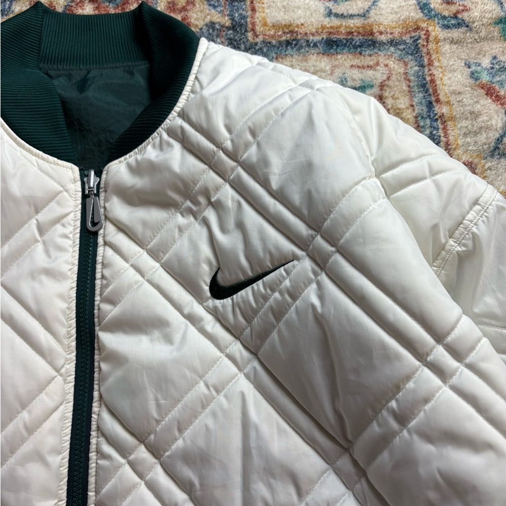 Vintage Nike Quilted Reversible Big Logo Jacket Size XL - Picture 4 of 5